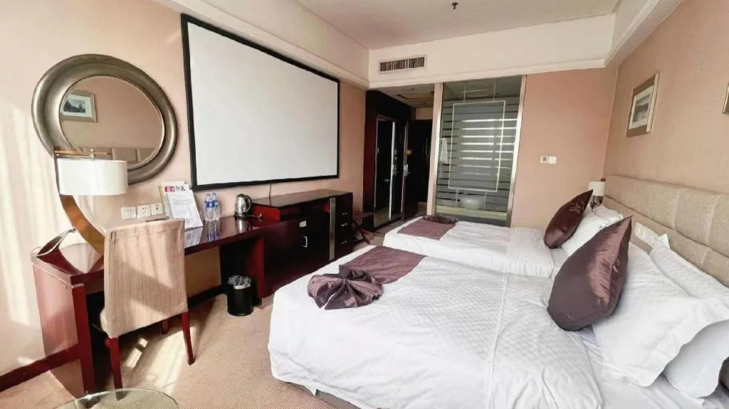 Bed in Pingyao Fengyan Jianguo Hotel