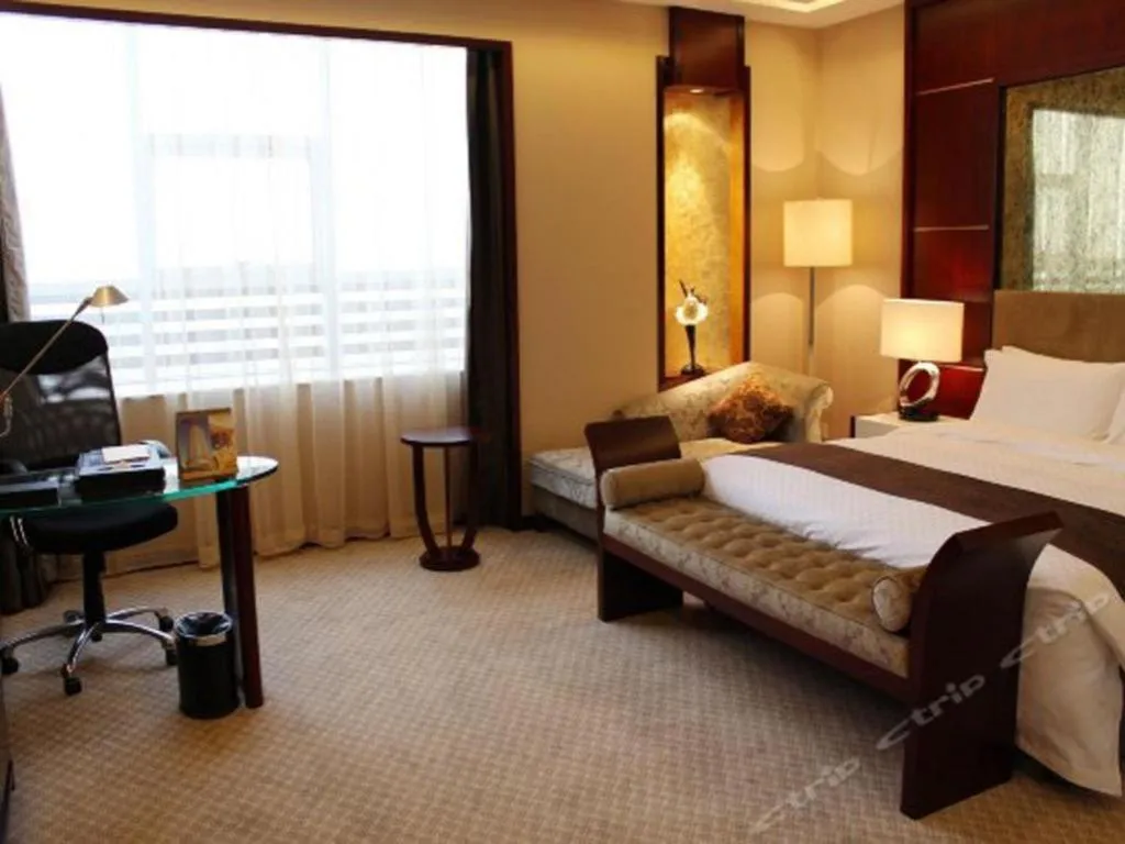 Bed in Pingyao Fengyan Jianguo Hotel