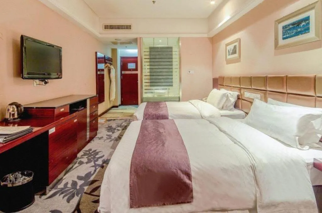 Bed in Pingyao Fengyan Jianguo Hotel