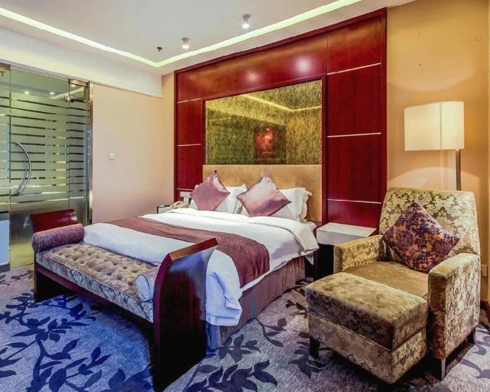 Bed in Pingyao Fengyan Jianguo Hotel