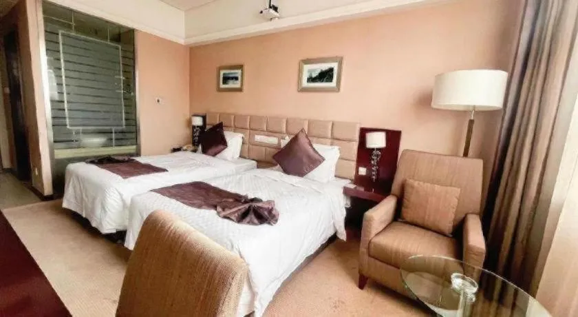 Bed in Pingyao Fengyan Jianguo Hotel