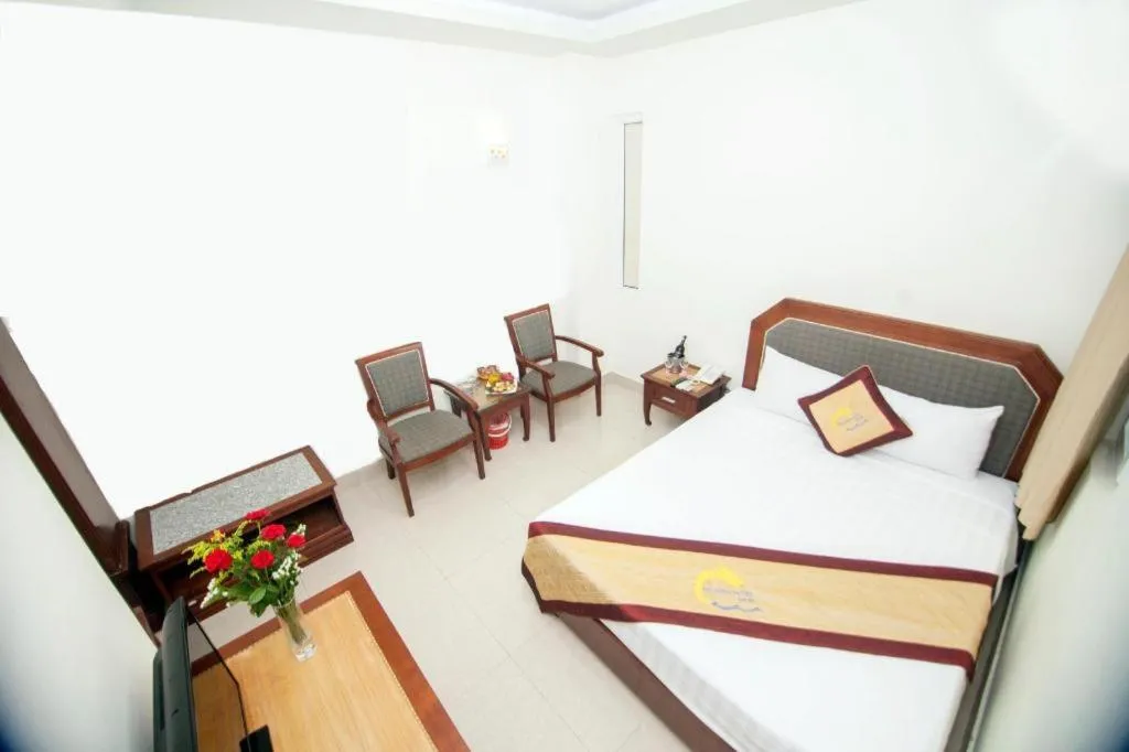Bed in Hai Long Hotel Cat Ba