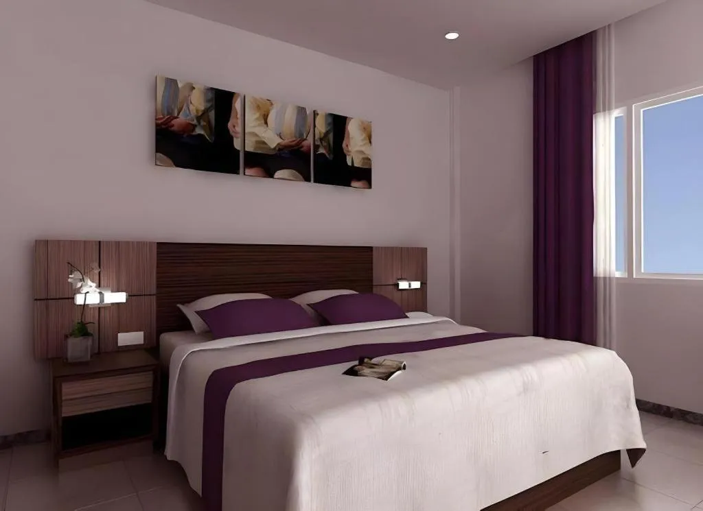 Bed in Amantis Hotel