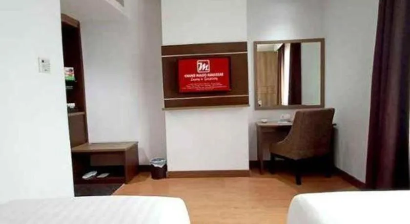 Bed in D Maleo Hotel Makassar