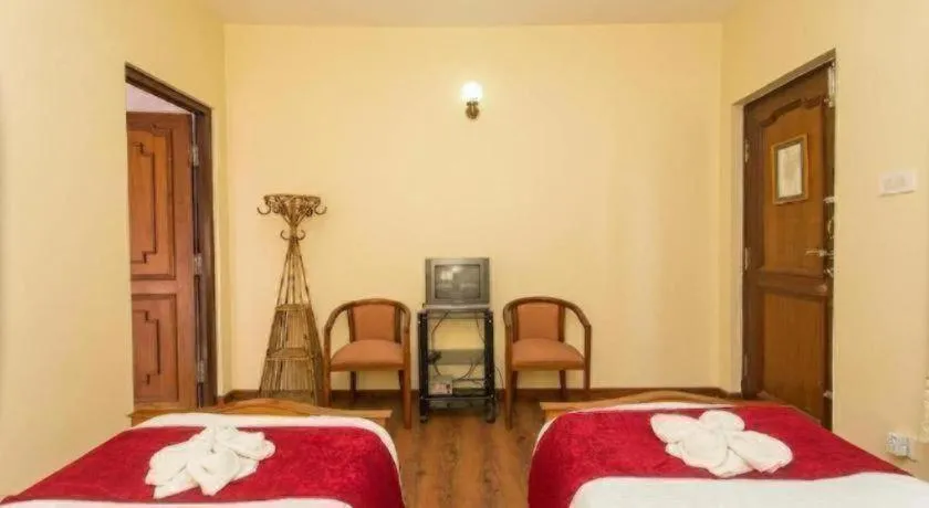 Bed in Hotel Norbu Sangpo