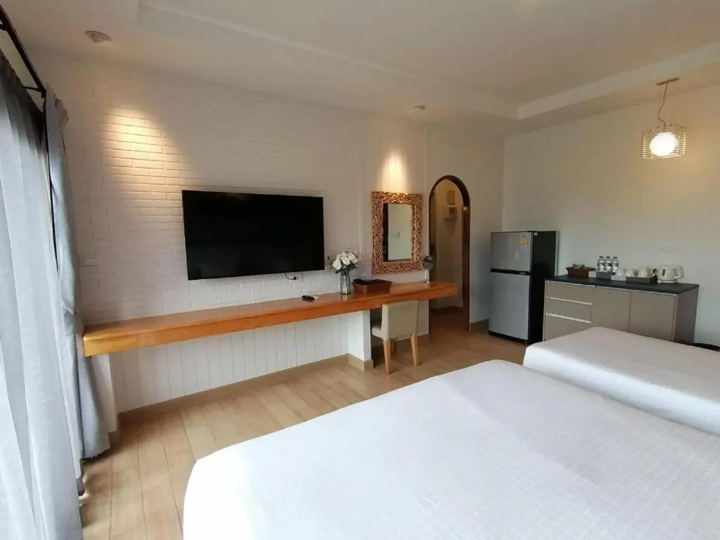 Bed in Villa Gris Pranburi