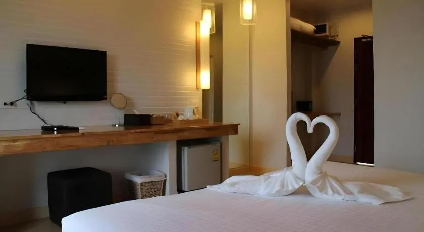 Bed in Villa Gris Pranburi