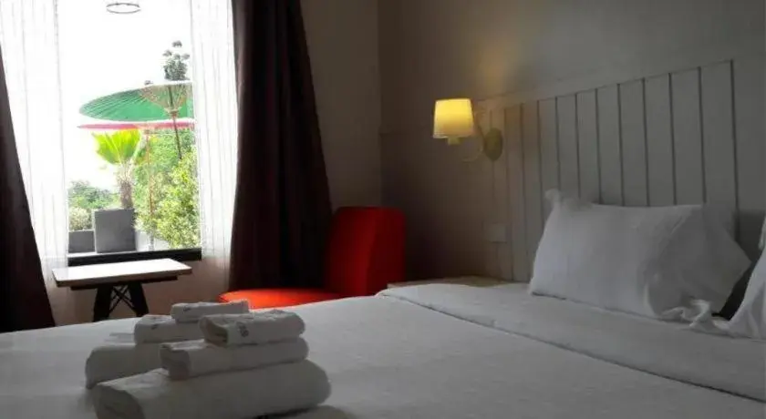 Bed in Villa Gris Pranburi Bed in Villa Gris Pranburi