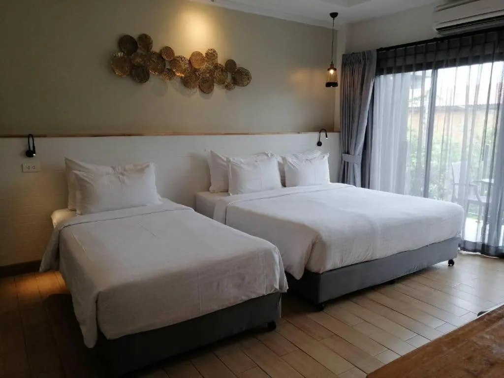 Bed in Villa Gris Pranburi