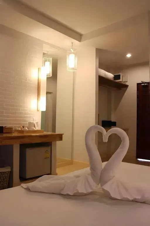 Bed in Villa Gris Pranburi Bed in Villa Gris Pranburi