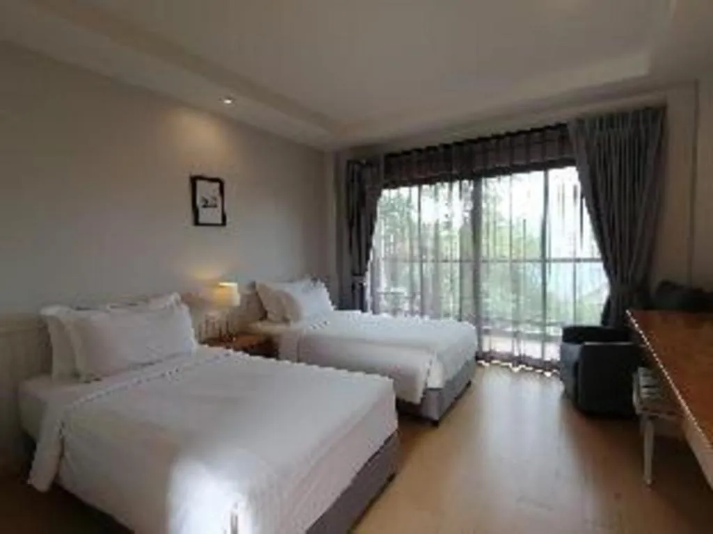 Bed in Villa Gris Pranburi