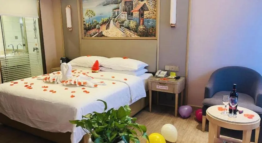 Bed in Vienna Hotel Yunnan Chunrong Street Qicai Yunan