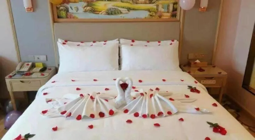 Bed in Vienna Hotel Yunnan Chunrong Street Qicai Yunan