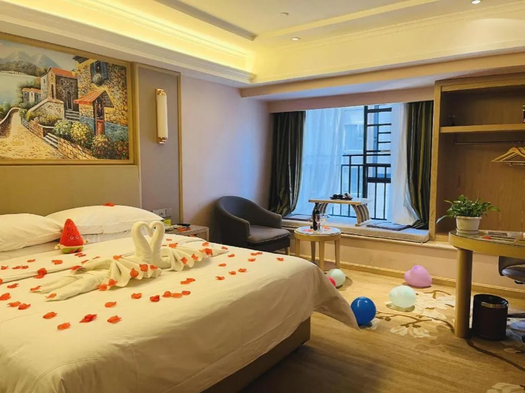 Bed in Vienna Hotel Yunnan Chunrong Street Qicai Yunan