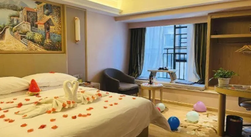 Bed in Vienna Hotel Yunnan Chunrong Street Qicai Yunan