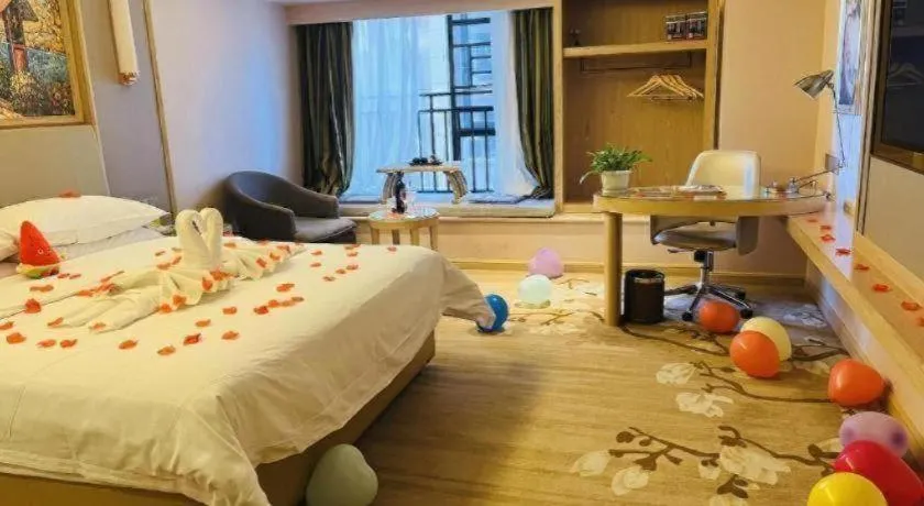 Bed in Vienna Hotel Yunnan Chunrong Street Qicai Yunan