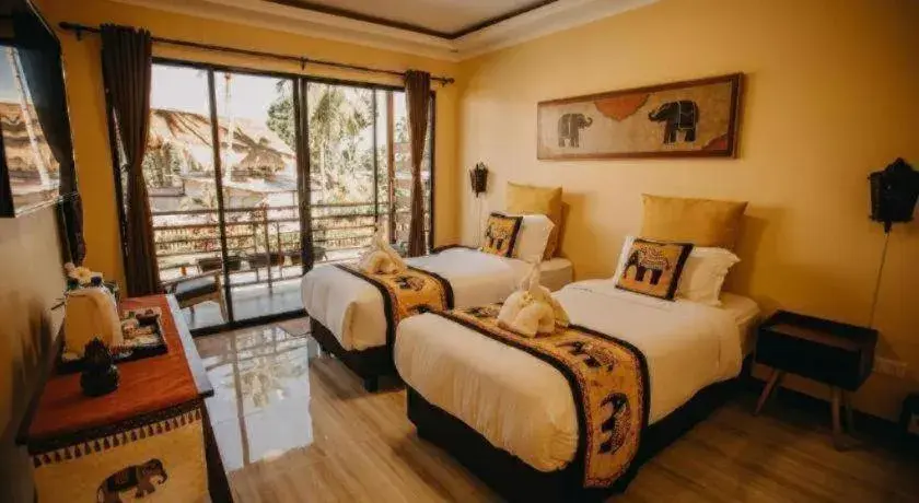 Bed in Keep Diving Resort Bohol Bed in Keep Diving Resort Bohol