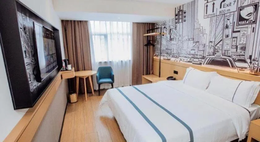 Bed in City Comfort Inn Sanya Sanya Bay Walking Street