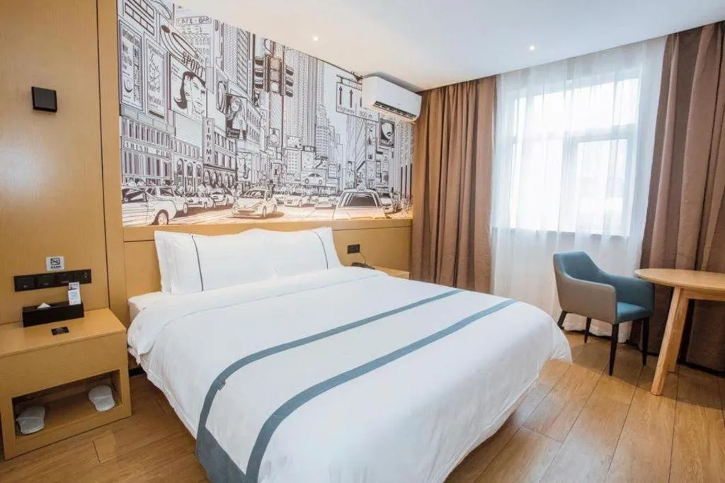 Bed in City Comfort Inn Sanya Sanya Bay Walking Street