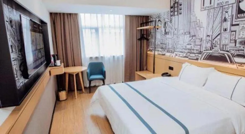 Bed in City Comfort Inn Sanya Sanya Bay Walking Street