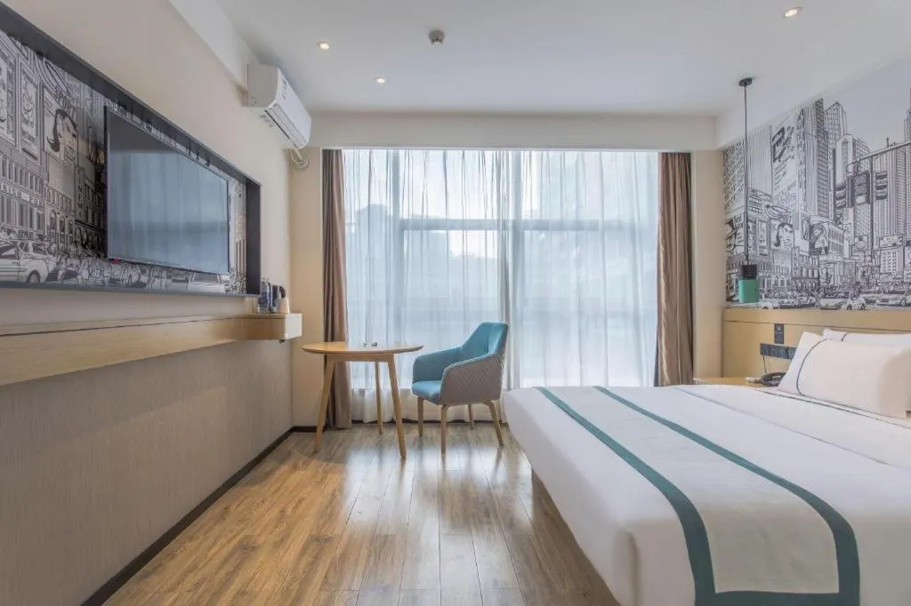 Bed in City Comfort Inn Wuhan Huangpu