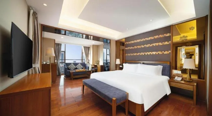 Bed in Yi Yuan Xuan Yu Hotel