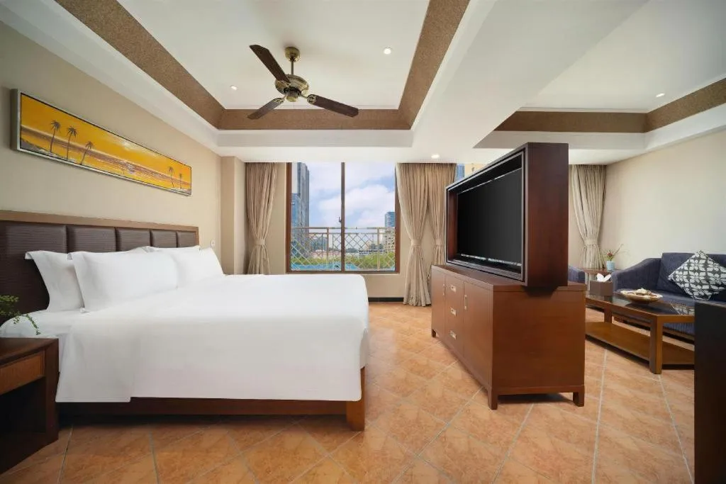 Bed in Yi Yuan Xuan Yu Hotel