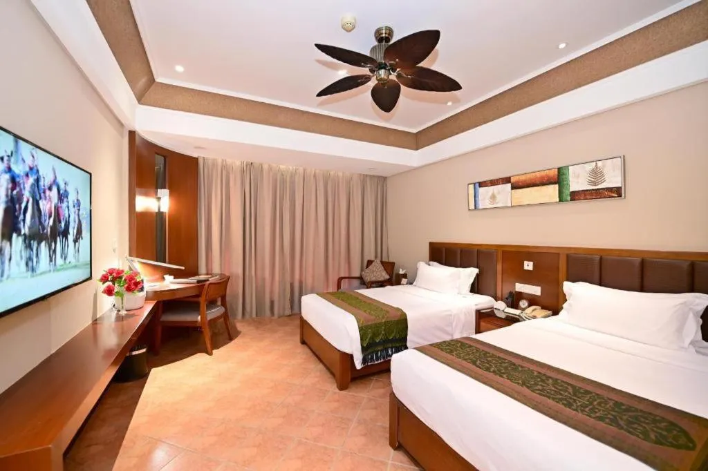 Bed in Yi Yuan Xuan Yu Hotel