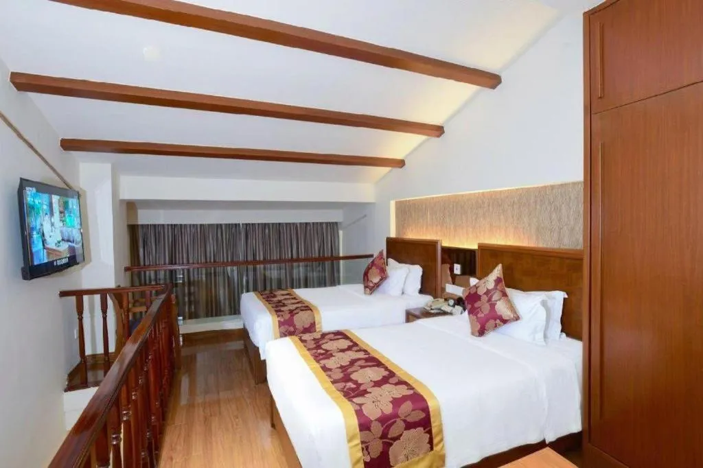 Bed in Yi Yuan Xuan Yu Hotel