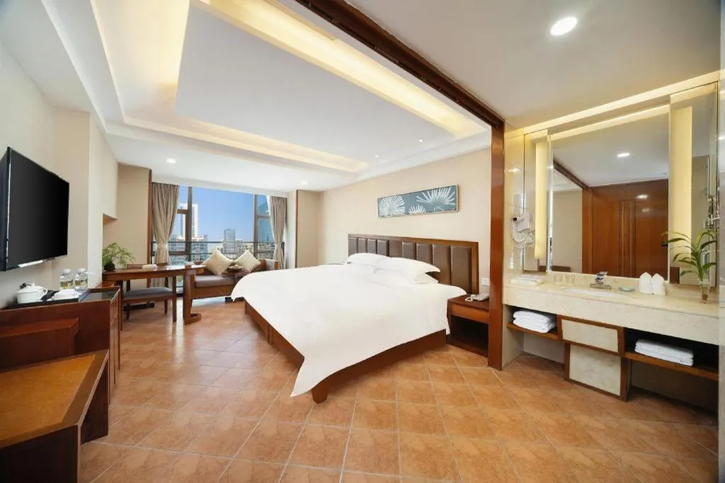 Bed in Yi Yuan Xuan Yu Hotel