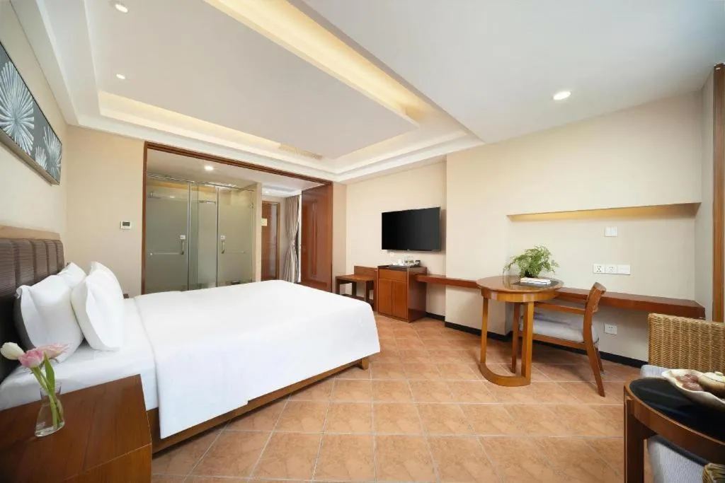 Bed in Yi Yuan Xuan Yu Hotel