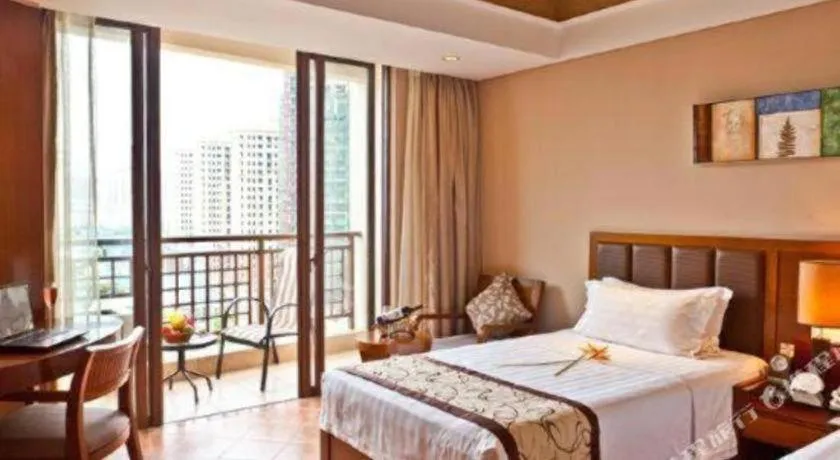 Bed in Yi Yuan Xuan Yu Hotel