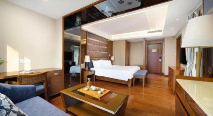 Bed in Yi Yuan Xuan Yu Hotel