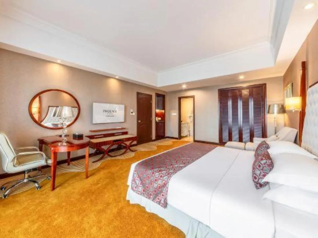 Bed in Country Garden Phoenix Hotel Chizhou Jiuhua Mountain