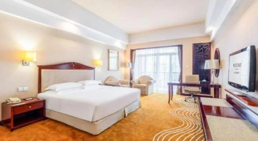 Bed in Country Garden Phoenix Hotel Chizhou Jiuhua Mountain