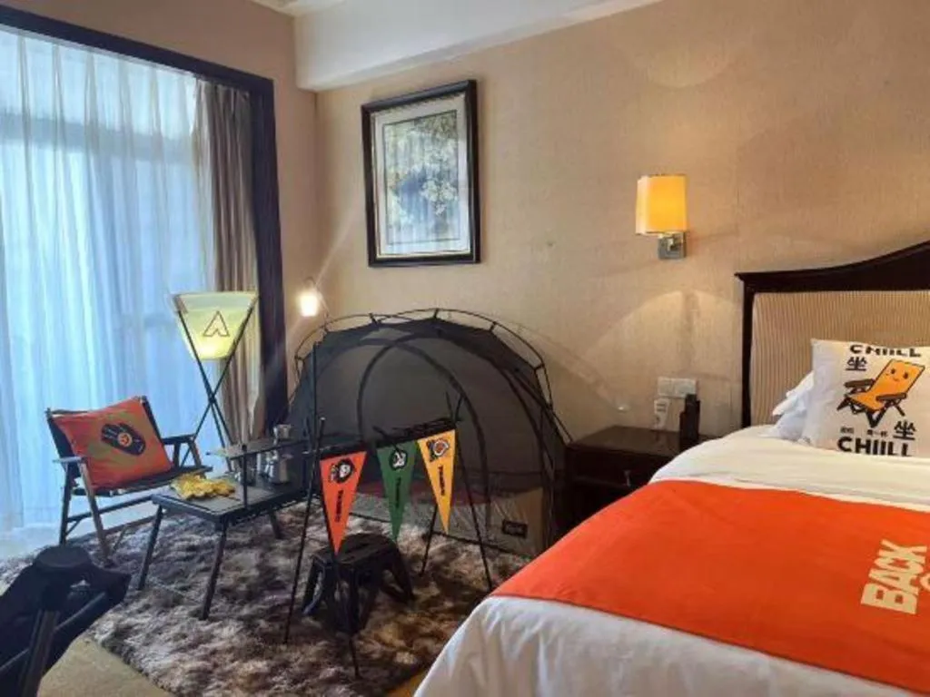 Bed in Country Garden Phoenix Hotel Chizhou Jiuhua Mountain