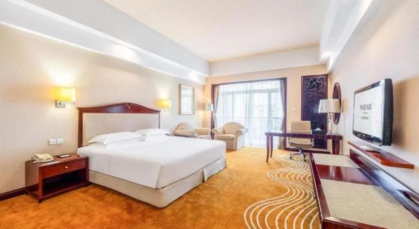 Bed in Country Garden Phoenix Hotel Chizhou Jiuhua Mountain