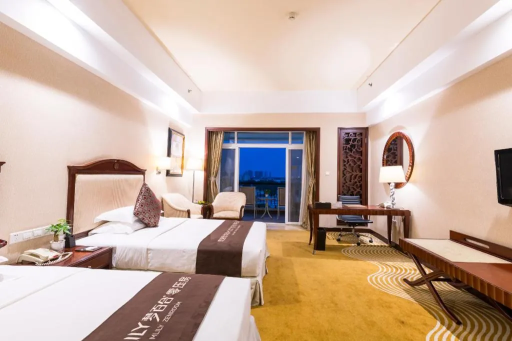 Bed in Country Garden Phoenix Hotel Chizhou Jiuhua Mountain