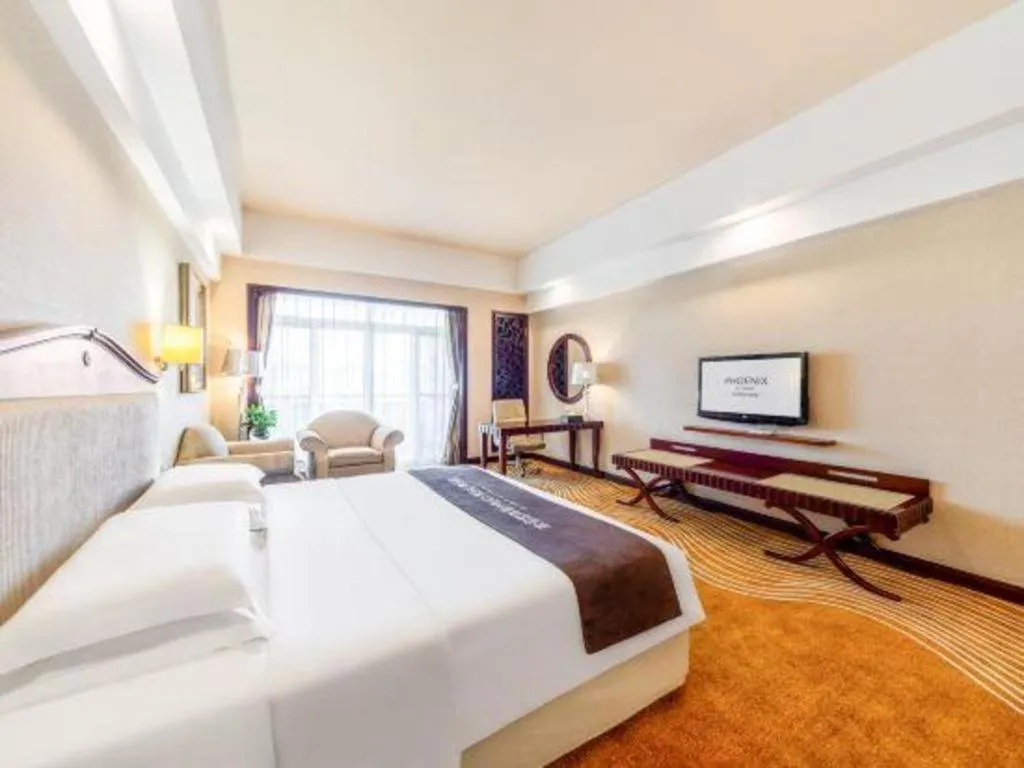 Bed in Country Garden Phoenix Hotel Chizhou Jiuhua Mountain