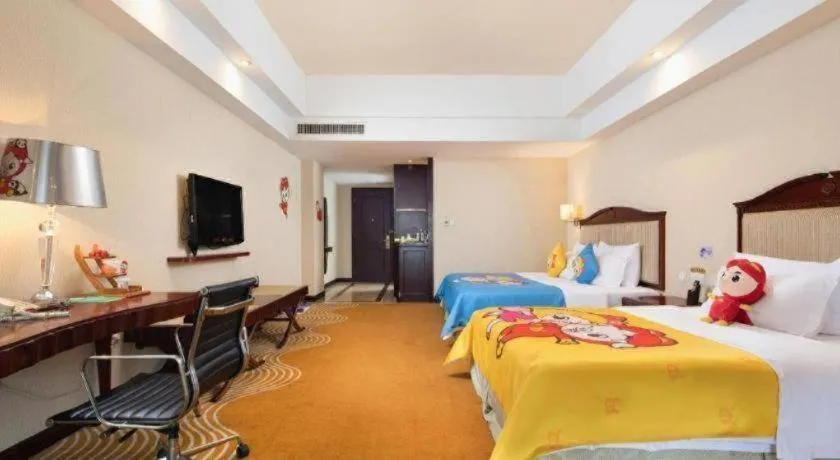 Bed in Country Garden Phoenix Hotel Chizhou Jiuhua Mountain