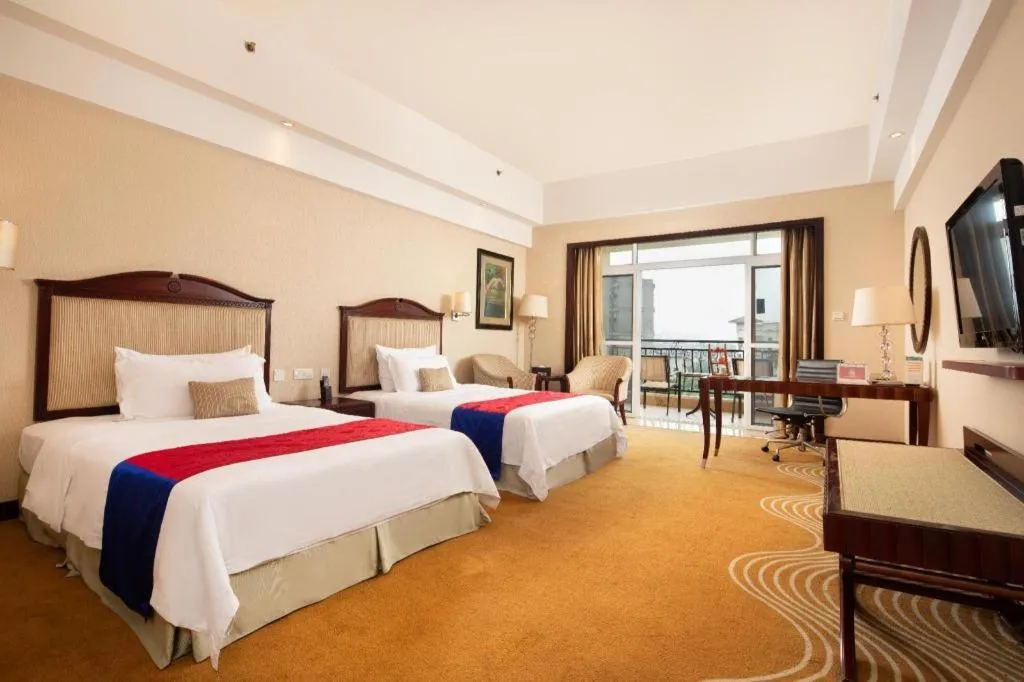 Bed in Country Garden Phoenix Hotel Chizhou Jiuhua Mountain