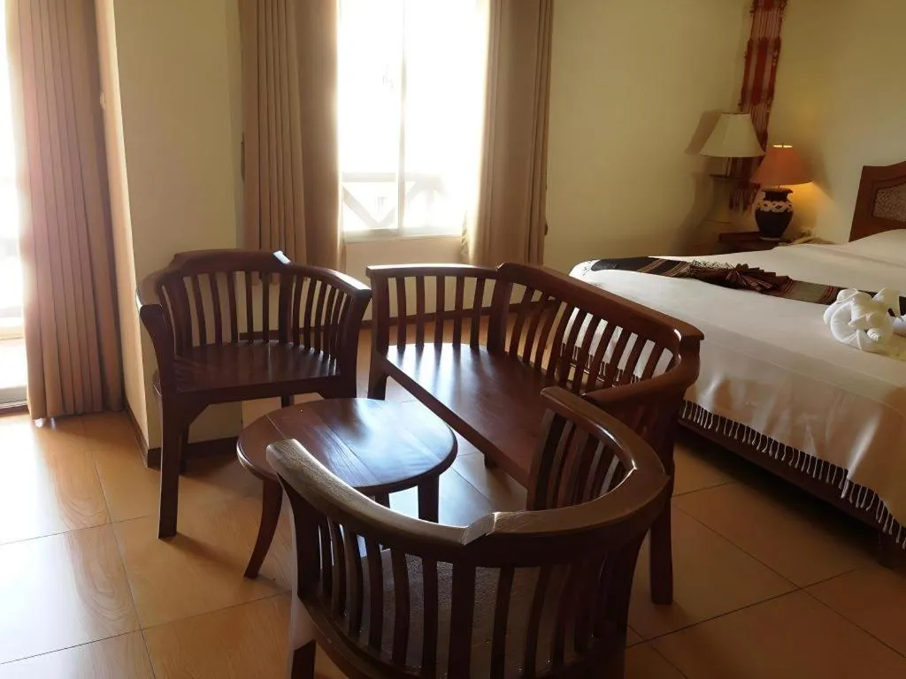 Bed in Phuphaya Resort Pattaya