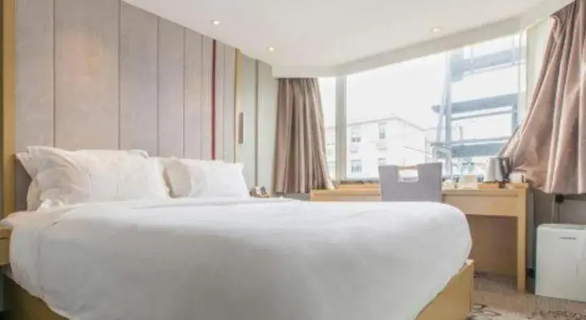 Bed in Lavande Hotel Shanghai Railway Station Branch Bed in Lavande Hotel Shanghai Railway Station Branch