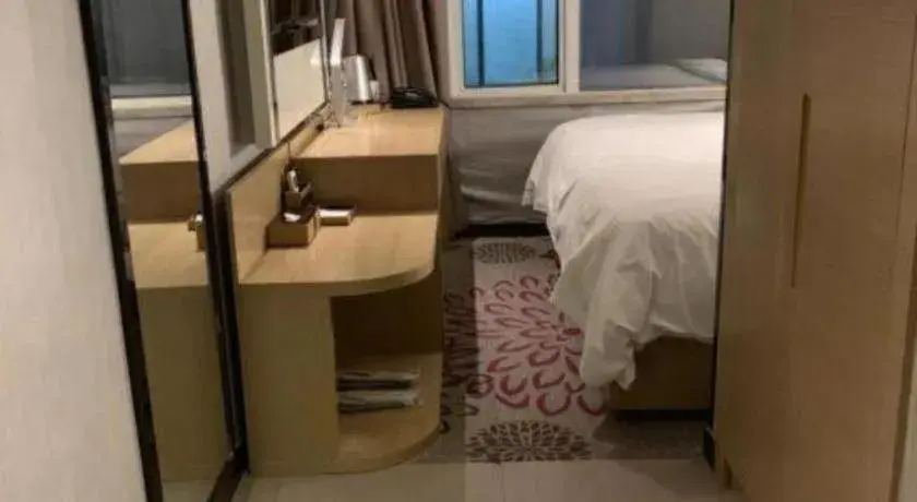 Bed in Lavande Hotel Shanghai Railway Station Branch Bed in Lavande Hotel Shanghai Railway Station Branch