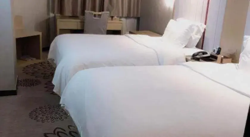 Bed in Lavande Hotel Shanghai Railway Station Branch Bed in Lavande Hotel Shanghai Railway Station Branch