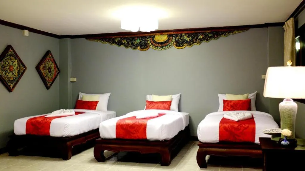 Bed in Ladawan Boutique Hotel