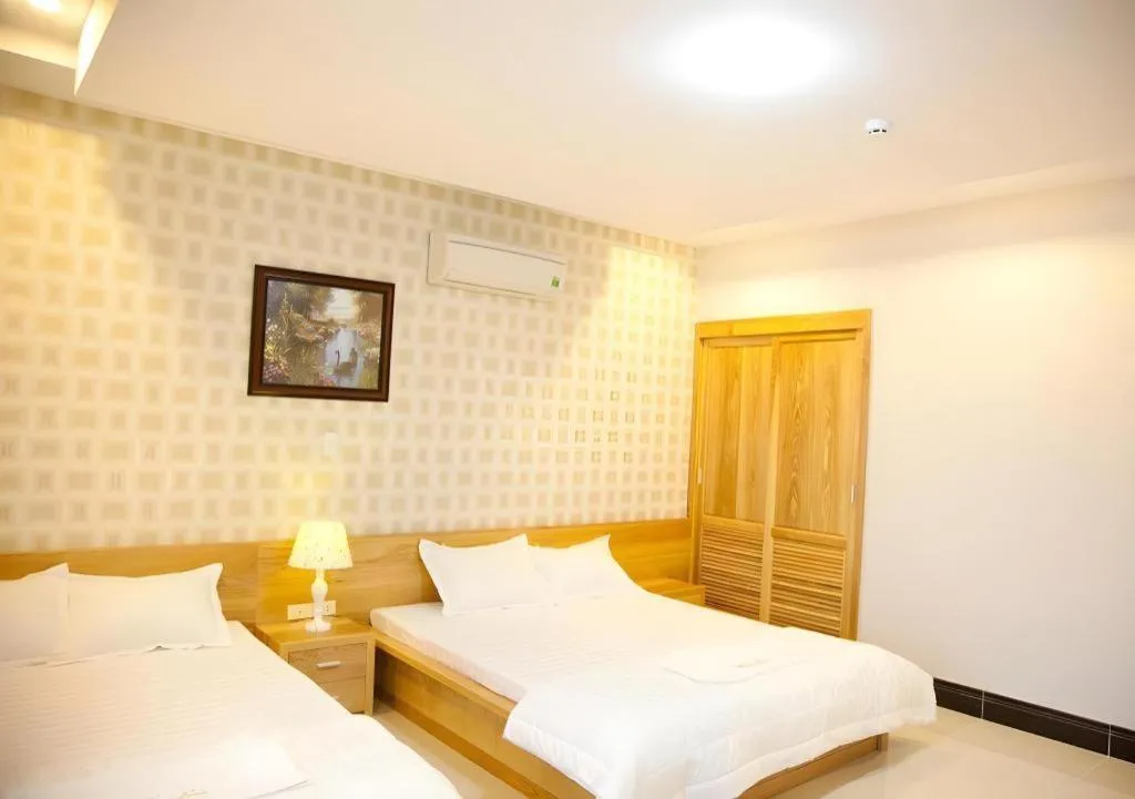 Bed in Seaview Long Hai Hotel