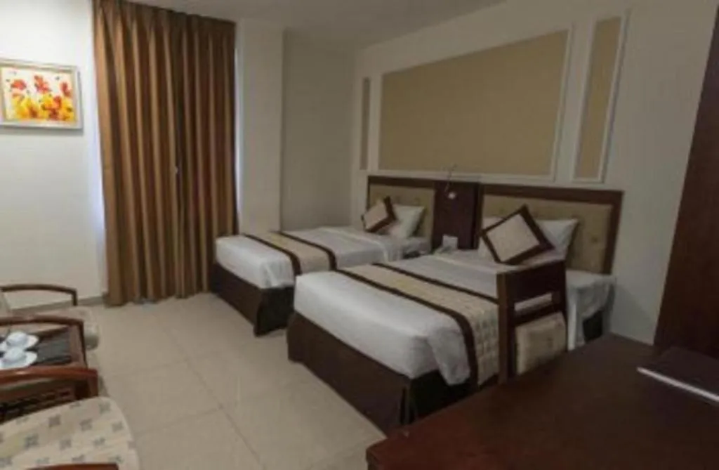 Bed in Ocean View Danang Hotel