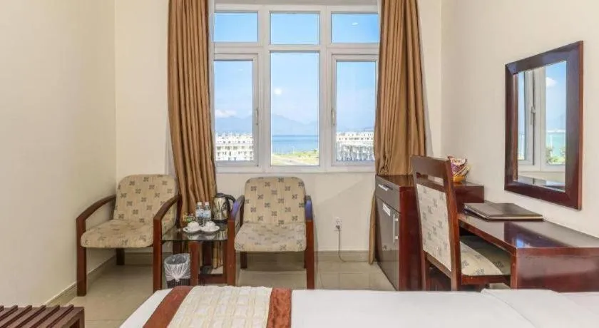 Bed in Ocean View Danang Hotel