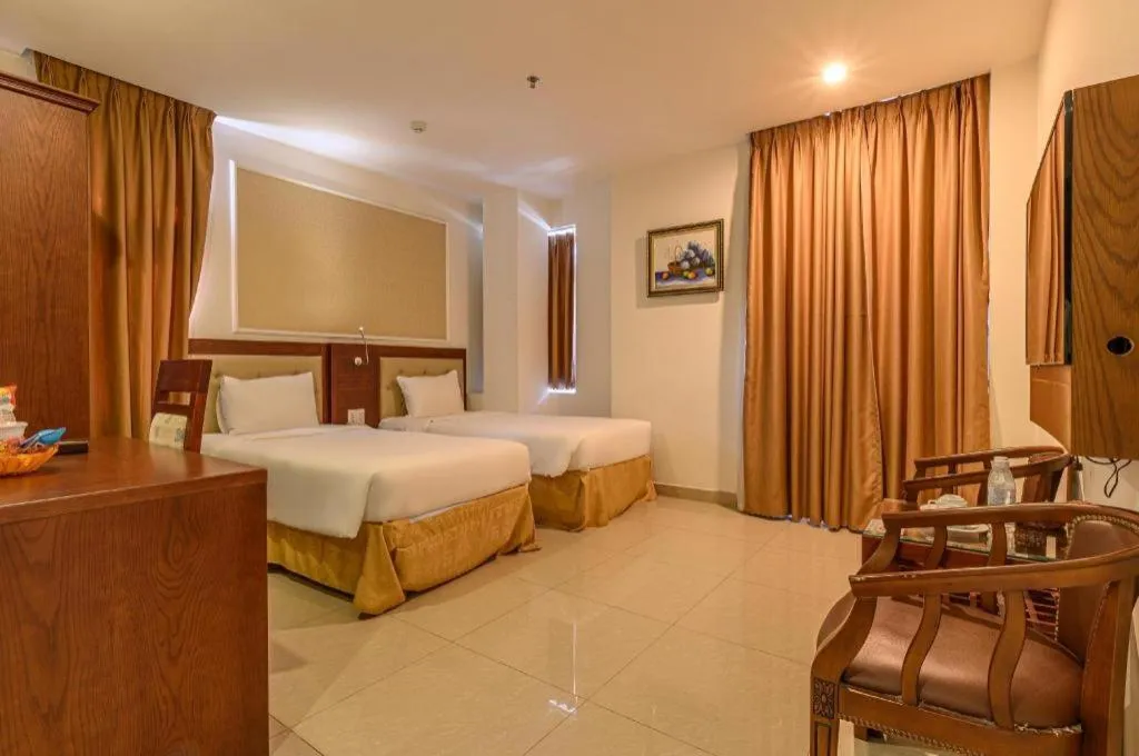 Bed in Ocean View Danang Hotel